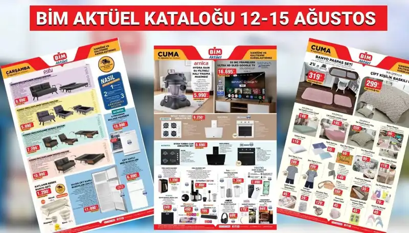 2025 BİM 12-15 Ağustos Aktüel Kataloğu: Yeni Ürünler ile Beklentileri Aşıyor!