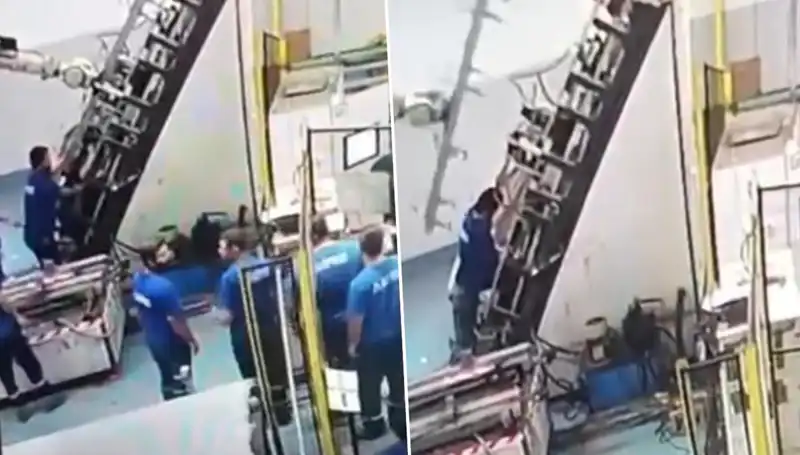Fabrikada Şok Eden Kaza: Makine İşçinin Sırtına Saplandı!