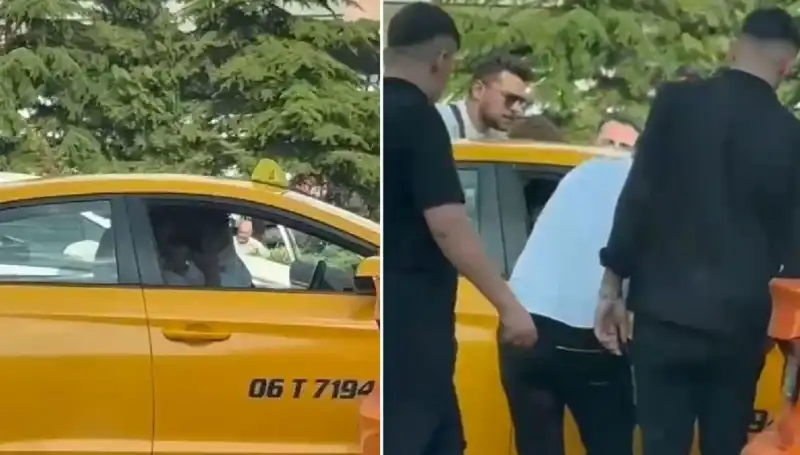 Trafikte Tartıştığı Taksi Şoförünü Yumruklayarak Sıcak Anlar Yaşattı