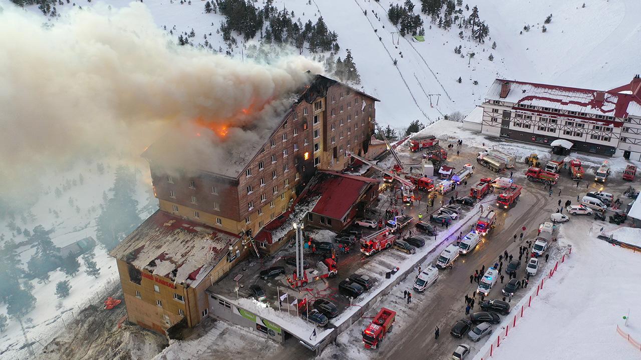 Kartalkaya Kayak Merkezi'nde Otel Yangını Faciası