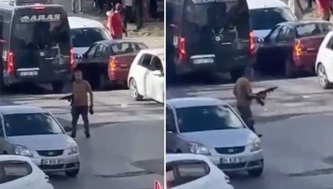 Başakşehir’de Korku Dolası Anlar: Pompalı Tüfekle Yolu Kapatıp Dehşet Saçtı